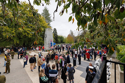 Photo from the Anzac Day 2023 Civic Parade & Service held at Memorial Park, Hamilton, Waikato, New Zealand. Taken: Tuesday, 25 April, 2023. Photography: Mike Walen / KeyImagery Photography. Copyright: © Hamilton City Council.