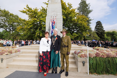 Photo from the Anzac Day 2023 Civic Parade & Service held at Memorial Park, Hamilton, Waikato, New Zealand. Taken: Tuesday, 25 April, 2023. Photography: Mike Walen / KeyImagery Photography. Copyright: © Hamilton City Council.