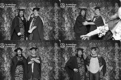 Booth photo from the TWoA Waiariki 2023 Graduations (Waiwhero), held at Te Puia, Rotorua, Bay of Plenty, New Zealand on Friday, 12 May, 2023. Photo: Instabooth by KeyImagery. Copyright: © Te Wānanga o Aotearoa.