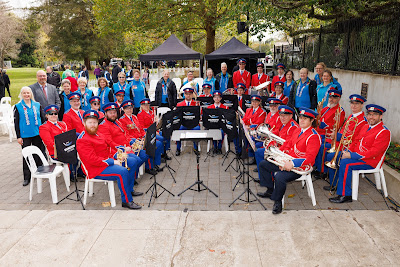 Photo from the Anzac Day 2023 Civic Parade & Service held at Memorial Park, Hamilton, Waikato, New Zealand. Taken: Tuesday, 25 April, 2023. Photography: Mike Walen / KeyImagery Photography. Copyright: © Hamilton City Council.
