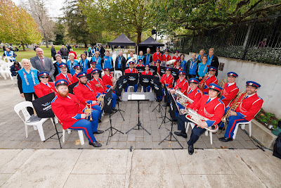 Photo from the Anzac Day 2023 Civic Parade & Service held at Memorial Park, Hamilton, Waikato, New Zealand. Taken: Tuesday, 25 April, 2023. Photography: Mike Walen / KeyImagery Photography. Copyright: © Hamilton City Council.