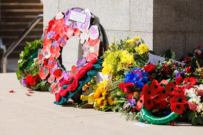 Photo from the Anzac Day 2023 Civic Parade & Service held at Memorial Park, Hamilton, Waikato, New Zealand. Taken: Tuesday, 25 April, 2023. Photography: Mike Walen / KeyImagery Photography. Copyright: © Hamilton City Council.