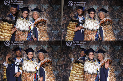 Booth photo from the TWoA Tainui 2021 Graduations (Friday - Ceremony 3),  held at Elim Church, Te Rapa, Hamilton, New Zealand. Taken: Friday 23 April 2021. Photo: InstaBooth / KeyImagery Photography. Copyright: © Te Wānanga o Aotearoa.