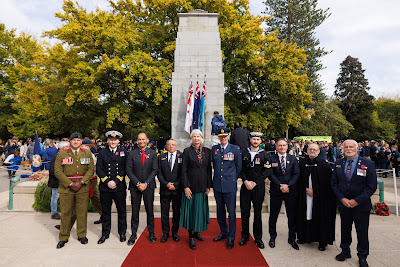Photo from the Anzac Day 2025 Civic Service held at Memorial Park in Hamilton, Waikato, New Zealand on Friday, 25 April, 2025. Photography by Mike Walen / KeyImagery Photography. Copyright: © 2025 Hamilton City Council.
