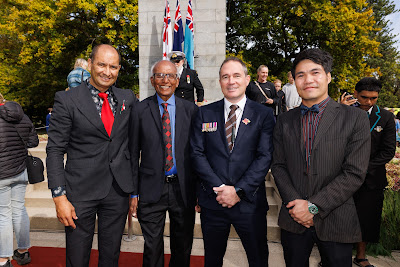 Photo from the Anzac Day 2025 Civic Service held at Memorial Park in Hamilton, Waikato, New Zealand on Friday, 25 April, 2025. Photography by Mike Walen / KeyImagery Photography. Copyright: © 2025 Hamilton City Council.