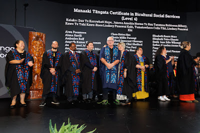 Photo from the TWoA Tāmaki Makaurau 2024 Graduations (Ceremony 4 @ 7pm), held at Church Unlimited, Glendene, Auckland, New Zealand on Tuesday, 25 June, 2024. Photo: Mike Walen / KeyImagery Photography. Copyright: © Te Wānanga o Aotearoa.