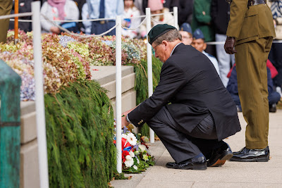 Photo from the Anzac Day 2023 Civic Parade & Service held at Memorial Park, Hamilton, Waikato, New Zealand. Taken: Tuesday, 25 April, 2023. Photography: Mike Walen / KeyImagery Photography. Copyright: © Hamilton City Council.