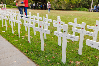 Photo from the Anzac Day 2023 Civic Parade & Service held at Memorial Park, Hamilton, Waikato, New Zealand. Taken: Tuesday, 25 April, 2023. Photography: Mike Walen / KeyImagery Photography. Copyright: © Hamilton City Council.