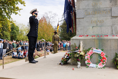 Photo from the Anzac Day 2023 Civic Parade & Service held at Memorial Park, Hamilton, Waikato, New Zealand. Taken: Tuesday, 25 April, 2023. Photography: Mike Walen / KeyImagery Photography. Copyright: © Hamilton City Council.