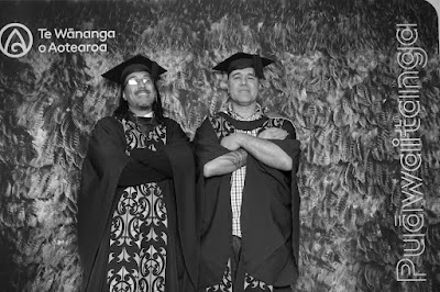 Booth photo from the TWoA Waiariki 2023 Graduations (Waiwhero), held at Te Puia, Rotorua, Bay of Plenty, New Zealand on Friday, 12 May, 2023. Photo: Instabooth by KeyImagery. Copyright: © Te Wānanga o Aotearoa.