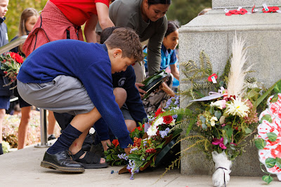 Photo from the Anzac Day 2023 Civic Parade & Service held at Memorial Park, Hamilton, Waikato, New Zealand. Taken: Tuesday, 25 April, 2023. Photography: Mike Walen / KeyImagery Photography. Copyright: © Hamilton City Council.