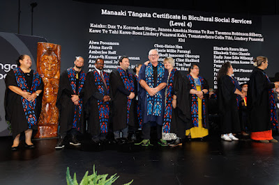 Photo from the TWoA Tāmaki Makaurau 2024 Graduations (Ceremony 4 @ 7pm), held at Church Unlimited, Glendene, Auckland, New Zealand on Tuesday, 25 June, 2024. Photo: Mike Walen / KeyImagery Photography. Copyright: © Te Wānanga o Aotearoa.