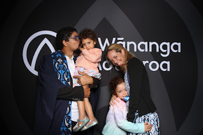 Booth photo from the TWoA Te Tai Tokerau (Kaitaia) 2025 Graduation held at Te Kura Kaupapa Maori o Pukemiro in Kaitaia, Northland, New Zealand on Monday, 14 April, 2025. Photo by InstaBooth / KeyImagery Photography. Copyright: © 2025 Te Wānanga o Aotearoa.