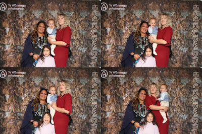 Booth photo from the TWoA Waiariki 2023 Graduations (Whakatāne), held at the Baptist Church, Whakatāne, Bay of Plenty, New Zealand on Wednesday, 17 May, 2023. Photo: Mike Walen / KeyImagery Photography. Copyright: © Te Wānanga o Aotearoa.