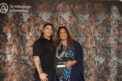 Booth photo from the TWoA Waiariki 2023 Graduations (Whakatāne), held at the Baptist Church, Whakatāne, Bay of Plenty, New Zealand on Wednesday, 17 May, 2023. Photo: Mike Walen / KeyImagery Photography. Copyright: © Te Wānanga o Aotearoa.