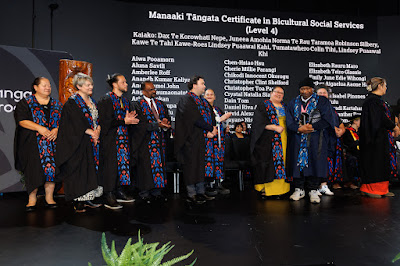 Photo from the TWoA Tāmaki Makaurau 2024 Graduations (Ceremony 4 @ 7pm), held at Church Unlimited, Glendene, Auckland, New Zealand on Tuesday, 25 June, 2024. Photo: Mike Walen / KeyImagery Photography. Copyright: © Te Wānanga o Aotearoa.