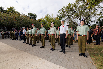 Photo from the Anzac Day 2023 Civic Parade & Service held at Memorial Park, Hamilton, Waikato, New Zealand. Taken: Tuesday, 25 April, 2023. Photography: Mike Walen / KeyImagery Photography. Copyright: © Hamilton City Council.