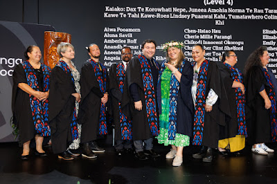 Photo from the TWoA Tāmaki Makaurau 2024 Graduations (Ceremony 4 @ 7pm), held at Church Unlimited, Glendene, Auckland, New Zealand on Tuesday, 25 June, 2024. Photo: Mike Walen / KeyImagery Photography. Copyright: © Te Wānanga o Aotearoa.