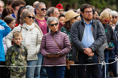 Photo from the Anzac Day 2023 Civic Parade & Service held at Memorial Park, Hamilton, Waikato, New Zealand. Taken: Tuesday, 25 April, 2023. Photography: Mike Walen / KeyImagery Photography. Copyright: © Hamilton City Council.