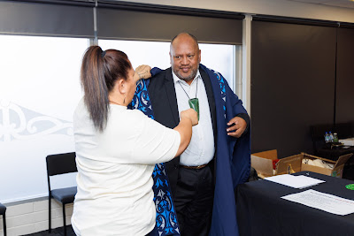 Photo from the TWoA Waiariki 2025 Graduation (Kawerau), held at the Rautahi Marae in Kawerau, Bay of Plenty, New Zealand on Friday, 16 May, 2025. Photo: Mike Walen / KeyImagery Photography. Copyright: © 2025 Te Wānanga o Aotearoa.