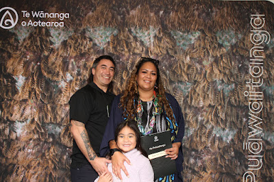 Booth photo from the TWoA Waiariki 2023 Graduations (Whakatāne), held at the Baptist Church, Whakatāne, Bay of Plenty, New Zealand on Wednesday, 17 May, 2023. Photo: Mike Walen / KeyImagery Photography. Copyright: © Te Wānanga o Aotearoa.