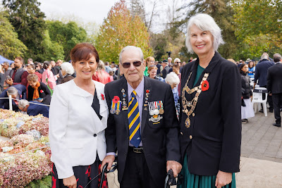 Photo from the Anzac Day 2023 Civic Parade & Service held at Memorial Park, Hamilton, Waikato, New Zealand. Taken: Tuesday, 25 April, 2023. Photography: Mike Walen / KeyImagery Photography. Copyright: © Hamilton City Council.