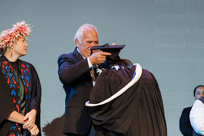 Photo from Ceremony 3 of the TWoA Tāmaki Makaurau 2025 Graduations (March 2025) held at the Mangere Arts Centre in Auckland, New Zealand on Wednesday, 12 March, 2025. Photo by Mike Walen / KeyImagery Photography. Copyright: © 2025 Te Wānanga o Aotearoa.