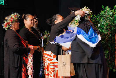 Photo from Ceremony 3 of the TWoA Tāmaki Makaurau 2025 Graduations (March 2025) held at the Mangere Arts Centre in Auckland, New Zealand on Wednesday, 12 March, 2025. Photo by Mike Walen / KeyImagery Photography. Copyright: © 2025 Te Wānanga o Aotearoa.