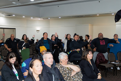 Photo from the TWoA Waiariki 2024 Graduation (Rotorua), held at The Distinction Hotel, Rotorua, Bay aof Plenty, New Zealand on Friday, 10 May, 2024. Photo: Mike Walen / KeyImagery Photography. Copyright: © Te Wānanga o Aotearoa.