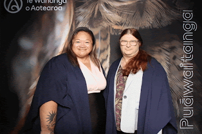 Booth photo from the TWoA Tainui 2025 Graduations (Ceremony 1 @ 10am) held at Claudelands Event Centre in Hamilton, Waikato, New Zealand on Tuesday, 29 April, 2025. Photography by InstaBooth / KeyImagery Photography. Copyright: © 2025 Te Wānanga o Aotearoa.