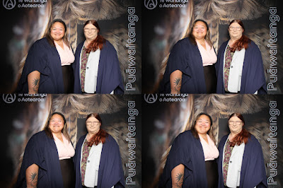 Booth photo from the TWoA Tainui 2025 Graduations (Ceremony 1 @ 10am) held at Claudelands Event Centre in Hamilton, Waikato, New Zealand on Tuesday, 29 April, 2025. Photography by InstaBooth / KeyImagery Photography. Copyright: © 2025 Te Wānanga o Aotearoa.
