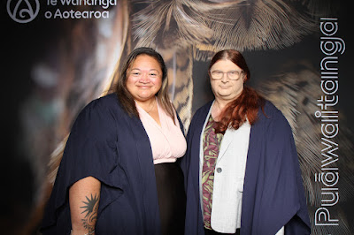 Booth photo from the TWoA Tainui 2025 Graduations (Ceremony 1 @ 10am) held at Claudelands Event Centre in Hamilton, Waikato, New Zealand on Tuesday, 29 April, 2025. Photography by InstaBooth / KeyImagery Photography. Copyright: © 2025 Te Wānanga o Aotearoa.