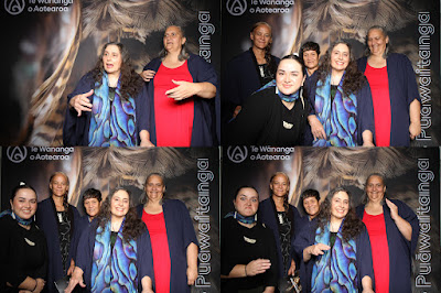 Booth photo from the TWoA Tainui 2025 Graduations (Ceremony 1 @ 10am) held at Claudelands Event Centre in Hamilton, Waikato, New Zealand on Tuesday, 29 April, 2025. Photography by InstaBooth / KeyImagery Photography. Copyright: © 2025 Te Wānanga o Aotearoa.