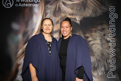 Booth photo from the TWoA Tainui 2025 Graduations (Ceremony 1 @ 10am) held at Claudelands Event Centre in Hamilton, Waikato, New Zealand on Tuesday, 29 April, 2025. Photography by InstaBooth / KeyImagery Photography. Copyright: © 2025 Te Wānanga o Aotearoa.