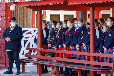Photo from the Waikato Diocesan Year 11 Camp held at Tūrangawaewae Marae, Ngaruawahia, Waikato, New Zealand. Taken: Thursday, 5 May 2022. Photography: Mike Walen / KeyImagery Photography. Copyright: © Waikato Diocesan School for Girls.