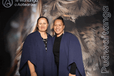 Booth photo from the TWoA Tainui 2025 Graduations (Ceremony 1 @ 10am) held at Claudelands Event Centre in Hamilton, Waikato, New Zealand on Tuesday, 29 April, 2025. Photography by InstaBooth / KeyImagery Photography. Copyright: © 2025 Te Wānanga o Aotearoa.