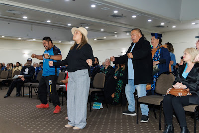 Photo from the TWoA Waiariki 2024 Graduation (Rotorua), held at The Distinction Hotel, Rotorua, Bay aof Plenty, New Zealand on Friday, 10 May, 2024. Photo: Mike Walen / KeyImagery Photography. Copyright: © Te Wānanga o Aotearoa.