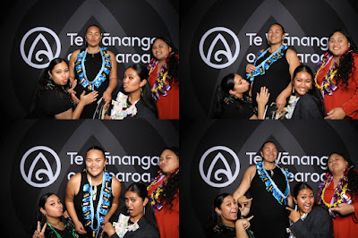 Booth photo from the TWoA Te Tai Tokerau (Kaitaia) 2025 Graduation held at Te Kura Kaupapa Maori o Pukemiro in Kaitaia, Northland, New Zealand on Monday, 14 April, 2025. Photo by InstaBooth / KeyImagery Photography. Copyright: © 2025 Te Wānanga o Aotearoa.