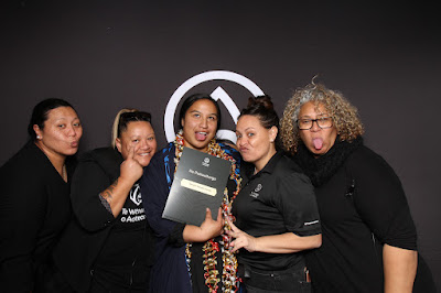 Photo from the TWoA Tāmaki Makaurau 2023 Graduations (Ceremony 5 @ 3pm), held at the Due Drop Events Centre, Manukau, Auckland, New Zealand on Thursday, 8 June, 2023. Photo: InstaBooth by KeyImagery Photography. Copyright: © Te Wānanga o Aotearoa.