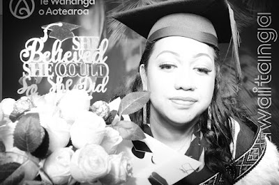 Booth photo from the TWoA Tainui 2025 Graduations (Ceremony 3 @ 10am) held at Claudelands Event Centre in Hamilton, Waikato, New Zealand on Wednesday, 30 April, 2025. Photography by InstaBooth / KeyImagery Photography. Copyright: © 2025 Te Wānanga o Aotearoa.