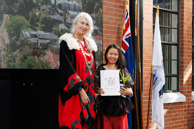 Photo from the HCC NZ Citizenship Ceremony (Morning) held in The Atrium, Wintec/Te Pukenga, Hamilton, Waikato, New Zealand at 10:00am on Monday, 12 February, 2024. Photo: Mike Walen / KeyImagery Photography. Copyright: © Hamilton City Council.