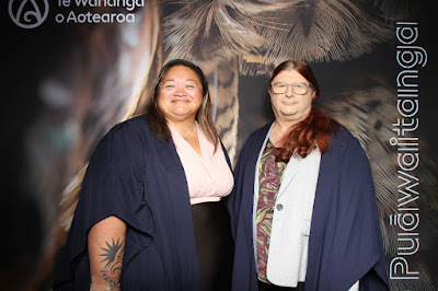 Booth photo from the TWoA Tainui 2025 Graduations (Ceremony 1 @ 10am) held at Claudelands Event Centre in Hamilton, Waikato, New Zealand on Tuesday, 29 April, 2025. Photography by InstaBooth / KeyImagery Photography. Copyright: © 2025 Te Wānanga o Aotearoa.