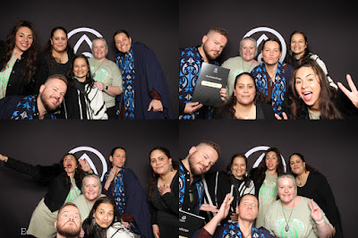 Photo from the TWoA Tāmaki Makaurau 2023 Graduations (Ceremony 4 @ 10am), held at the Due Drop Events Centre, Manukau, Auckland, New Zealand on Thursday, 8 June, 2023. Photo: InstaBooth by KeyImagery Photography. Copyright: © Te Wānanga o Aotearoa.