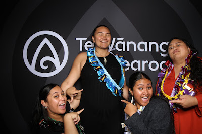 Booth photo from the TWoA Te Tai Tokerau (Kaitaia) 2025 Graduation held at Te Kura Kaupapa Maori o Pukemiro in Kaitaia, Northland, New Zealand on Monday, 14 April, 2025. Photo by InstaBooth / KeyImagery Photography. Copyright: © 2025 Te Wānanga o Aotearoa.