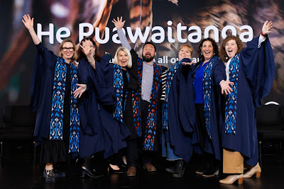 Photo from Ceremony 7 of the TWoA Tāmaki Makaurau 2025 Graduations (May 2025) held at the Mangere Arts Centre in Auckland, New Zealand on Wednesday, 28 May, 2025. Photo by Mike Walen / KeyImagery Photography. Copyright: © 2025 Te Wānanga o Aotearoa.