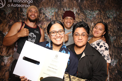 Booth photo from the TWoA Tainui 2023 Graduations (Ceremony 1 - Wednesday Morning), held at Hamilton Boys High School, Hamilton, Waikato, New Zealand on Wednesday, 19 April 2023. Photo: InstaBooth by KeyImagery Photography. Copyright: © Te Wānanga o Aotearoa.