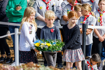 Photo from the Anzac Day 2022 Civic Service held at Memorial Park, Hamilton, Waikato, New Zealand. Taken: Monday, 25 April 2022. Photography: Mike Walen / KeyImagery Photography. Copyright: © Hamilton City Council.