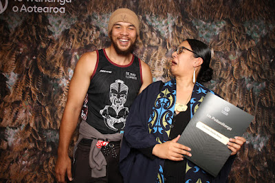 Booth photo from the TWoA Tainui 2023 Graduations (Ceremony 1 - Wednesday Morning), held at Hamilton Boys High School, Hamilton, Waikato, New Zealand on Wednesday, 19 April 2023. Photo: InstaBooth by KeyImagery Photography. Copyright: © Te Wānanga o Aotearoa.