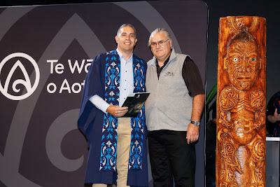 Photo from Ceremony 7 of the TWoA Tāmaki Makaurau 2025 Graduations (May 2025) held at the Mangere Arts Centre in Auckland, New Zealand on Wednesday, 28 May, 2025. Photo by Mike Walen / KeyImagery Photography. Copyright: © 2025 Te Wānanga o Aotearoa.