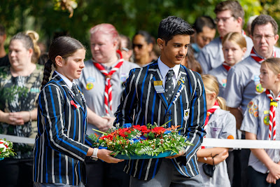 Photo from the Anzac Day 2022 Civic Service held at Memorial Park, Hamilton, Waikato, New Zealand. Taken: Monday, 25 April 2022. Photography: Mike Walen / KeyImagery Photography. Copyright: © Hamilton City Council.